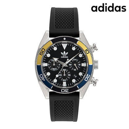 アディダス Edition Two Chrono クォーツ 電池式 腕時計 ブランド メンズ クロノグラフ adidas AOFH23003 多針アナログ ブラック 黒 AOFH23003