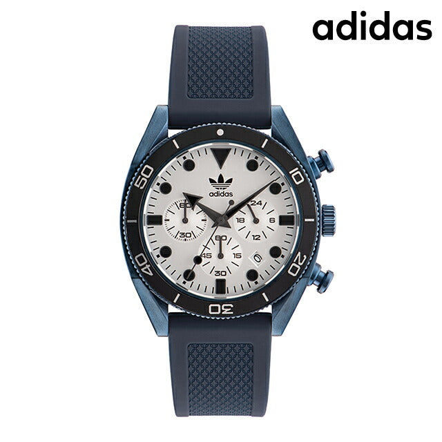 アディダス Edition Two Chrono クォーツ 電池式 腕時計 ブランド メンズ クロノグラフ adidas AOFH23004 多針アナログ ホワイト ブルー 白 AOFH23004