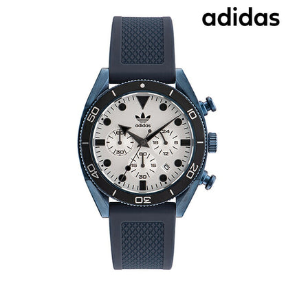 アディダス Edition Two Chrono クォーツ 電池式 腕時計 ブランド メンズ クロノグラフ adidas AOFH23004 多針アナログ ホワイト ブルー 白 AOFH23004