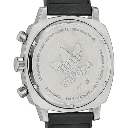 アディダス MASTER ORIGINALS ONE CHRONO クォーツ 電池式 腕時計 ブランド メンズ クロノグラフ adidas AOFH23503 多針アナログ ベージュ ブラック 黒 AOFH23503