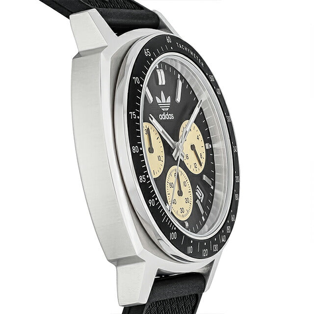 アディダス MASTER ORIGINALS ONE CHRONO クォーツ 電池式 腕時計 ブランド メンズ クロノグラフ adidas AOFH23505 多針アナログ ブラック 黒 AOFH23505