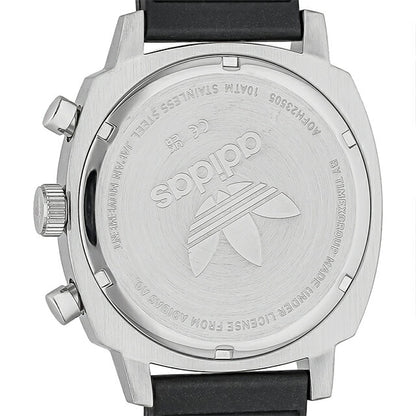 アディダス MASTER ORIGINALS ONE CHRONO クォーツ 電池式 腕時計 ブランド メンズ クロノグラフ adidas AOFH23505 多針アナログ ブラック 黒 AOFH23505
