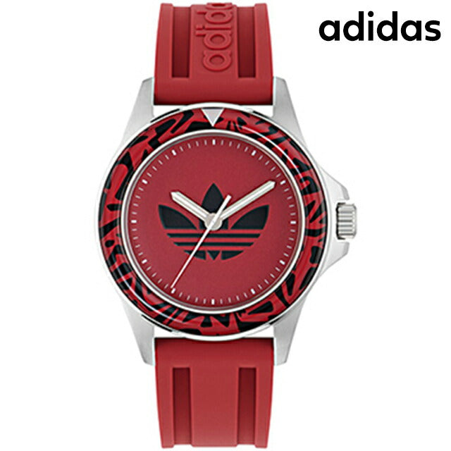 アディダス EXPRESSION ONE クォーツ 電池式 腕時計 ブランド メンズ レディース adidas AOFH24513 アナログ レッド 赤 AOFH24513