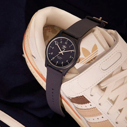 アディダス PROJECT TWO クォーツ 電池式 腕時計 ブランド メンズ レディース adidas AOST22034 アナログ オールブラック 黒 AOST22034
