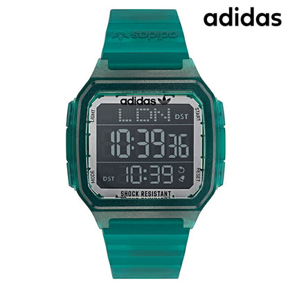 アディダス DIGITAL ONE GMT クオーツ 腕時計 ブランド メンズ レディース adidas AOST22048 デジタル グリーン