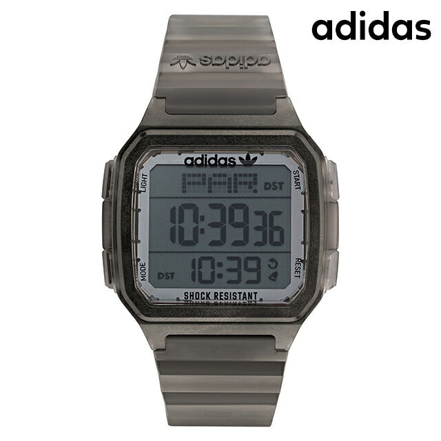 アディダス DIGITAL ONE GMT クォーツ 電池式 腕時計 ブランド メンズ レディース adidas AOST22050 デジタル ブラック 黒 AOST22050