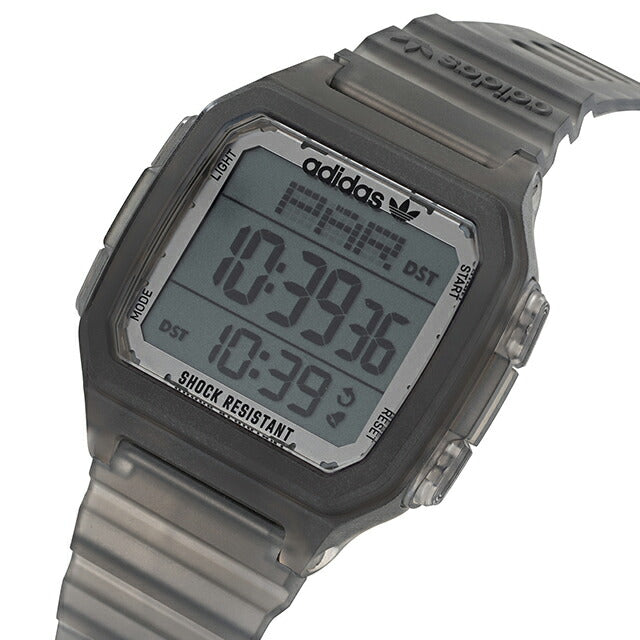 アディダス DIGITAL ONE GMT クォーツ 電池式 腕時計 ブランド メンズ レディース adidas AOST22050 デジタル ブラック 黒 AOST22050