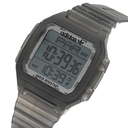 アディダス DIGITAL ONE GMT クォーツ 電池式 腕時計 ブランド メンズ レディース adidas AOST22050 デジタル ブラック 黒 AOST22050