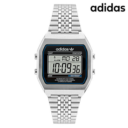 adidas数字两Quartz观看品牌男士女士Adidas Aost22072 Digital