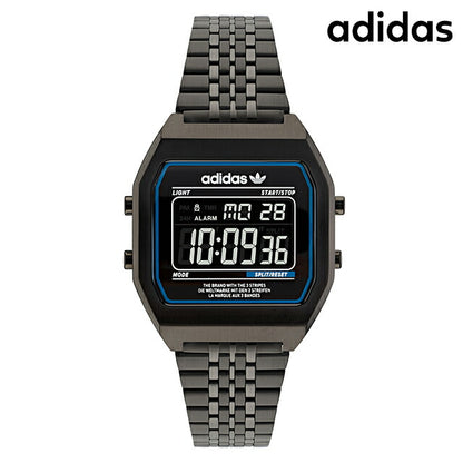 アディダス DIGITAL TWO クオーツ 腕時計 ブランド メンズ レディース adidas AOST22073 デジタル ブラック 黒