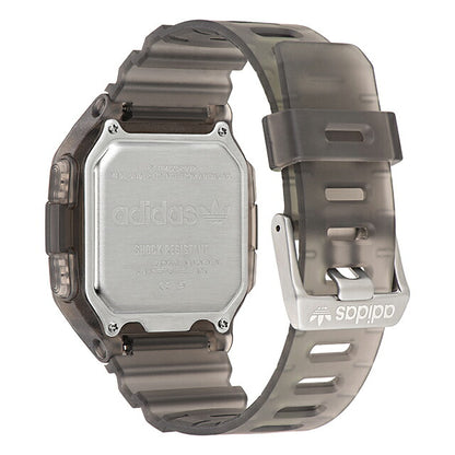 アディダス DIGITAL ONE GMT クォーツ 電池式 腕時計 ブランド レディース adidas AOST22554 デジタル ブラック イエロー 黒 AOST22554