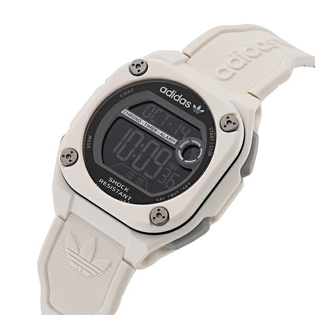 アディダス City Tech Two クォーツ 電池式 腕時計 ブランド メンズ レディース adidas AOST23062 デジタル ブラック ホワイト AOST23062
