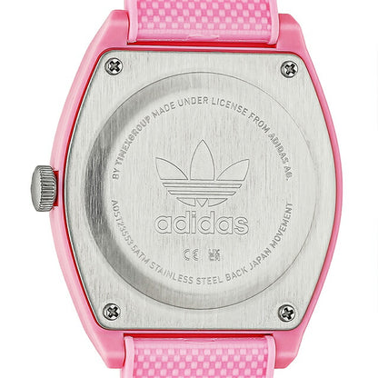 アディダス PRPJECT TWO GRFX クォーツ 電池式 腕時計 ブランド メンズ レディース adidas AOST23553 アナログ ホワイト ピンク AOST23553