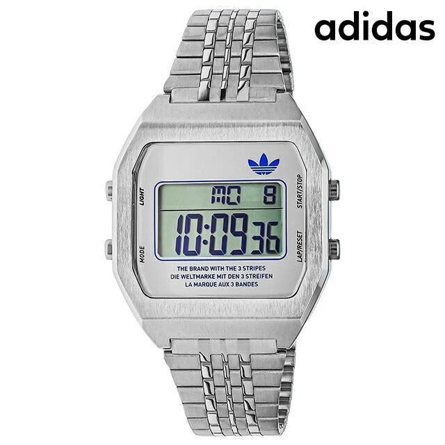 アディダス DIGITAL TWO クォーツ 電池式 腕時計 ブランド メンズ レディース adidas AOST23554 デジタル グレー AOST23554