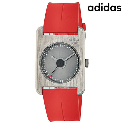 アディダス RETRO POP ONE クォーツ 電池式 腕時計 ブランド メンズ レディース adidas AOST23562 アナログ グレー レッド 赤 AOST23562