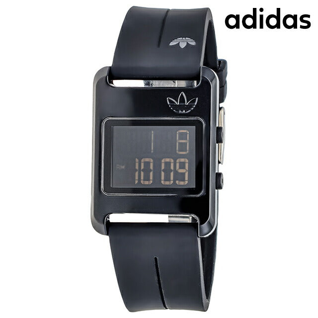 アディダス RETRO POP DIGITAL クォーツ 電池式 腕時計 ブランド メンズ レディース adidas AOST23568 デジタル ブラック 黒 AOST23568