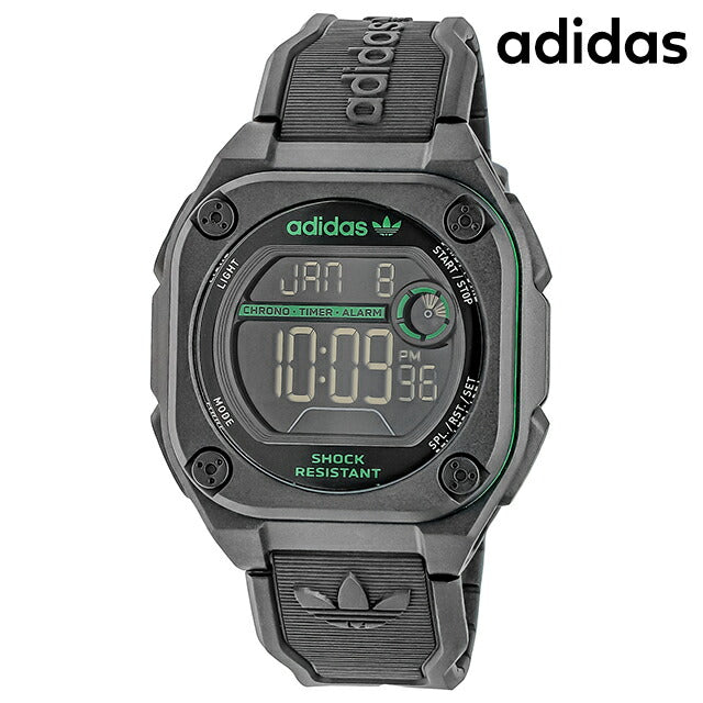 アディダス CITY TECH TWO GRFX クォーツ 電池式 腕時計 ブランド メンズ adidas AOST23569 デジタル ブラック 黒 AOST23569