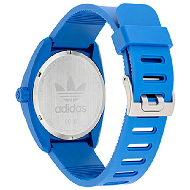 アディダス PROJECT THREE クォーツ 電池式 腕時計 ブランド メンズ adidas AOST24052 アナログ ブルー AOST24052