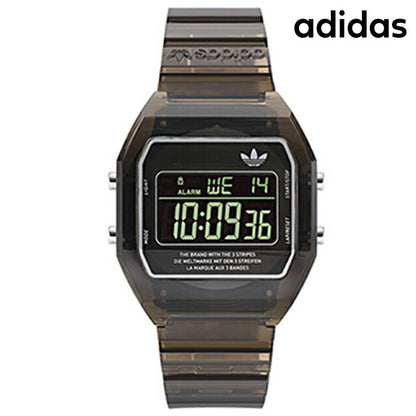 アディダス DIGITAL TWO Crystal クオーツ 腕時計 ブランド メンズ レディース adidas AOST24064 デジタル ブラック