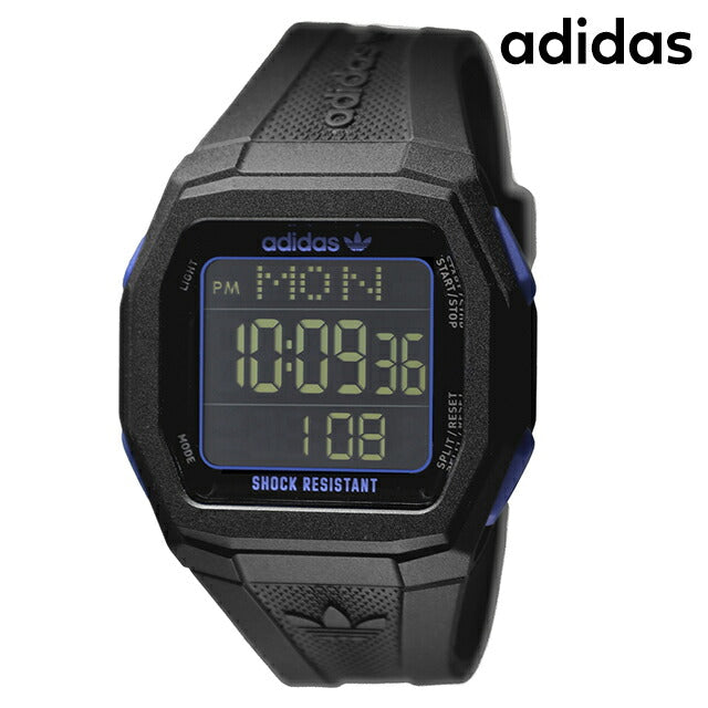 アディダス TECH ONE GMT クォーツ 電池式 腕時計 ブランド メンズ レディース adidas AOST24564 デジタル ブラック 黒 AOST24564