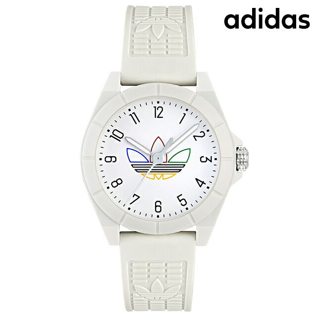 アディダス PROJECT FOUR クォーツ 電池式 腕時計 ブランド メンズ レディース adidas AOST24570 アナログ ホワイト 白 AOST24570