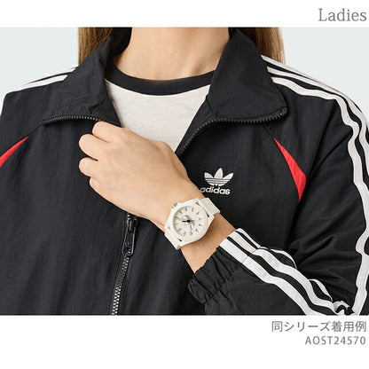 アディダス PROJECT FOUR クォーツ 電池式 腕時計 ブランド メンズ レディース adidas AOST24570 アナログ ホワイト 白 AOST24570