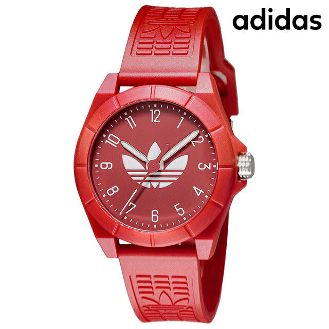 アディダス PROJECT FOUR クォーツ 電池式 腕時計 ブランド メンズ レディース adidas AOST24573 アナログ レッド 赤 AOST24573