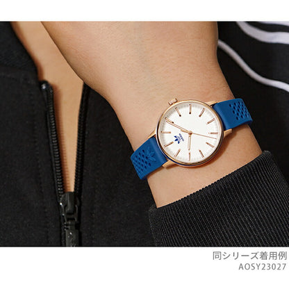 アディダス CODE ONE XSMALL クォーツ 電池式 腕時計 ブランド レディース adidas AOSY23027 アナログ ホワイト ブルー 白 AOSY23027