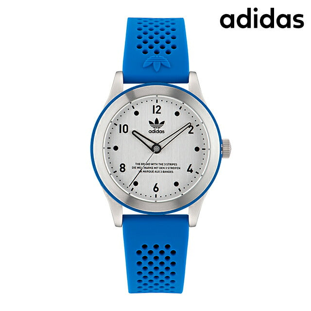 アディダス Code Three クォーツ 電池式 腕時計 ブランド メンズ レディース adidas AOSY23032 アナログ シルバー ブルー AOSY23032