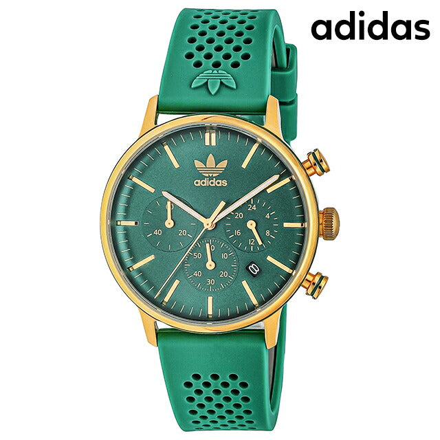 アディダス CODE ONE CHRONO クォーツ 電池式 腕時計 ブランド メンズ クロノグラフ adidas AOSY23522 多針アナログ グリーン AOSY23522