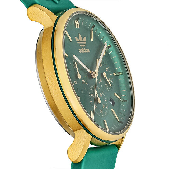 アディダス CODE ONE CHRONO クォーツ 電池式 腕時計 ブランド メンズ クロノグラフ adidas AOSY23522 多針アナログ グリーン AOSY23522