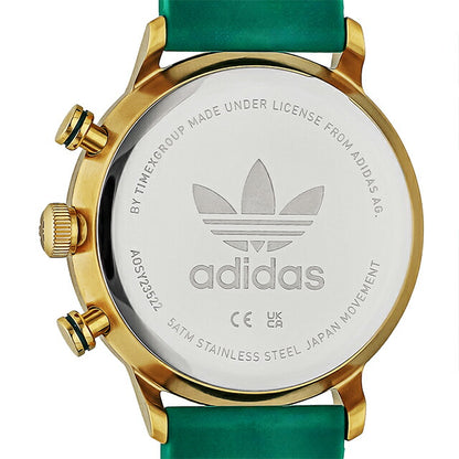アディダス CODE ONE CHRONO クォーツ 電池式 腕時計 ブランド メンズ クロノグラフ adidas AOSY23522 多針アナログ グリーン AOSY23522