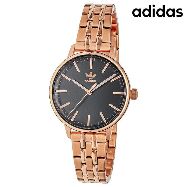 アディダス CODE ONE XSMALL クォーツ 電池式 腕時計 ブランド メンズ adidas AOSY23526 アナログ ブラック ローズゴールド 黒 AOSY23526