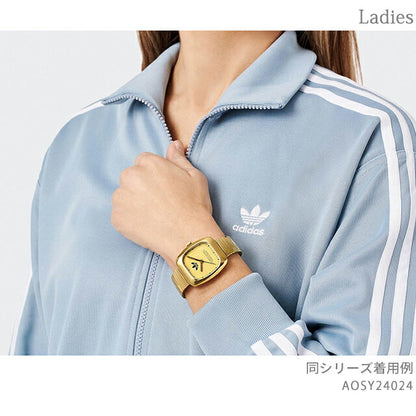 adidas retro浪潮一石英观看品牌男士adidas aosy24024模拟黄金