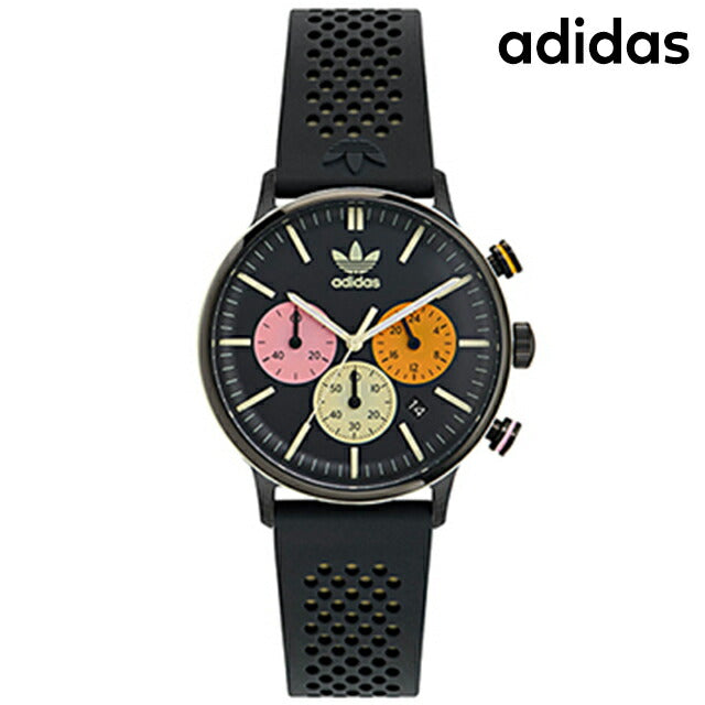 アディダス CODE ONE CHRONO クオーツ 腕時計 ブランド メンズ レディース クロノグラフ adidas AOSY24084 アナログ ブラック 黒