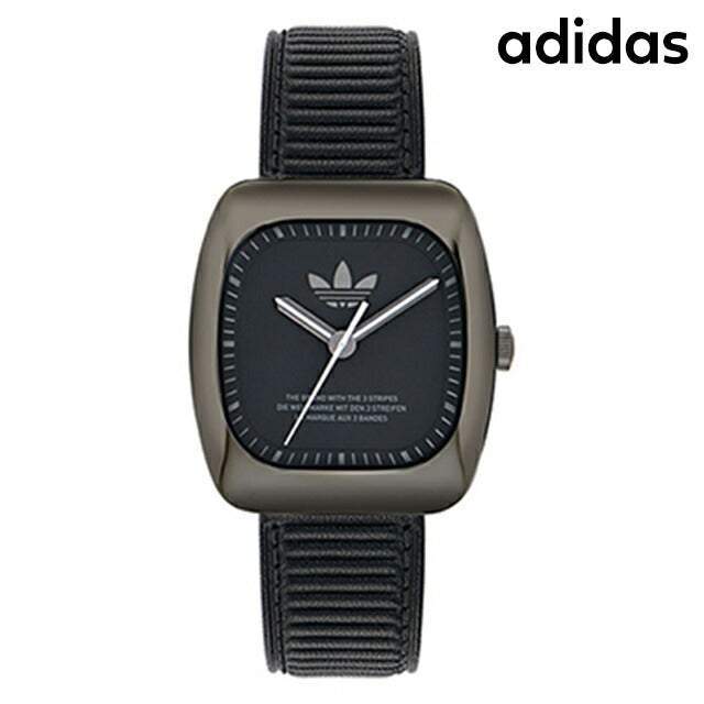 アディダス RETRO WAVE ONE クォーツ 電池式 腕時計 ブランド メンズ レディース adidas AOSY24527 アナログ ブラック 黒 AOSY24527