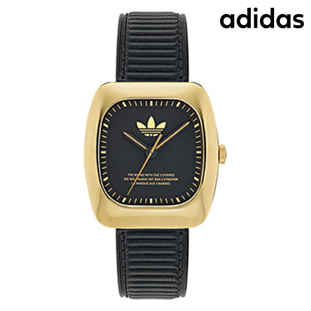 アディダス RETRO WAVE ONE クォーツ 電池式 腕時計 ブランド メンズ レディース adidas AOSY24528 アナログ ブラック 黒 AOSY24528