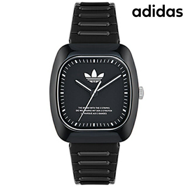 アディダス RETRO WAVE TWO クォーツ 電池式 腕時計 ブランド メンズ レディース adidas AOSY24531 アナログ ブラック 黒 AOSY24531