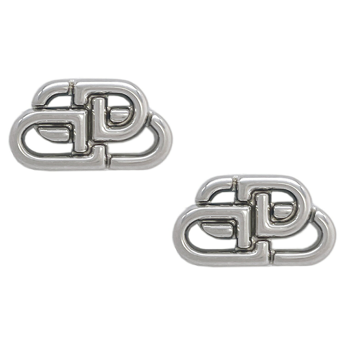 バレンシアガ BALENCIAGA 594709 TZRLS 0668 インターロック BBロゴ スタッド ピアス シルバー レディース メンズ ユニセックス アクセサリー APBC00009L