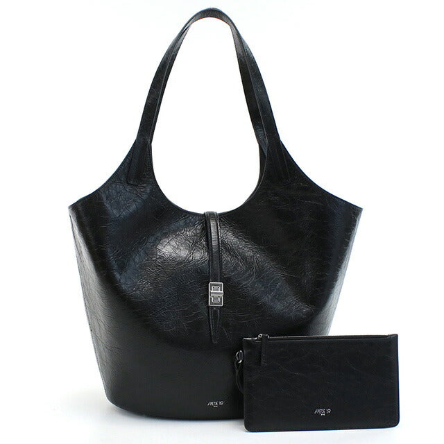 アペードモッド トートバッグ レディース ブランド APEDE MOD GARDEN BAG BLACK CRINKLED ブラック バッグ APMGARDENBAG021