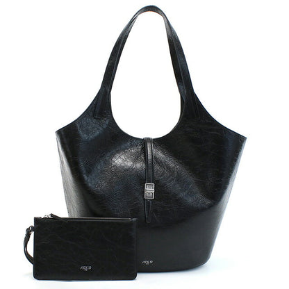 アペードモッド トートバッグ レディース ブランド APEDE MOD GARDEN BAG BLACK CRINKLED ブラック バッグ APMGARDENBAG021