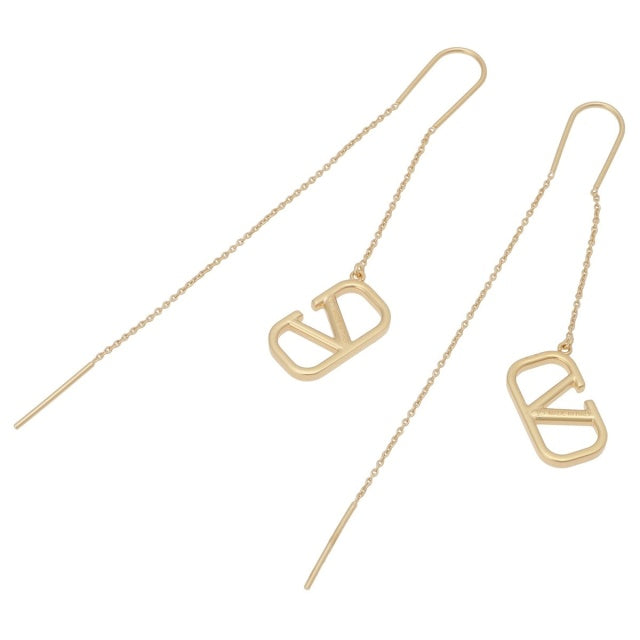 ヴァレンティノ VALENTINO 5W2J0D05 MET CS4 Vロゴ シグネチャー メタル ロング ドロップ ピアス レディース アクセサリー APVA00018L
