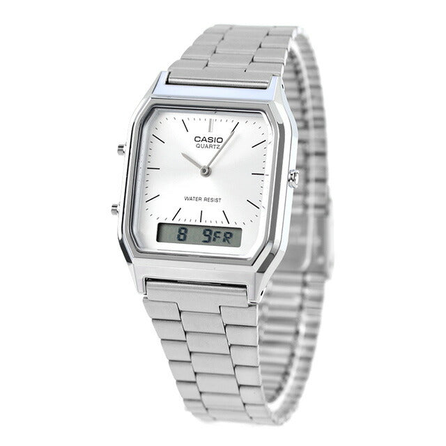 AQ-230A-7AMQY カシオ クラシック チプカシ ユニセックス メンズ レディース 腕時計 ブランド カシオ casio アナデジ シルバー AQ-230A-7AMQYDF
