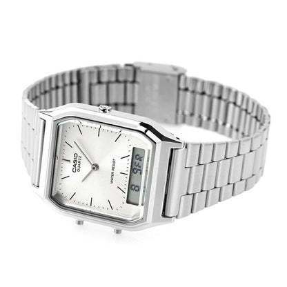 AQ-230A-7AMQY カシオ クラシック チプカシ ユニセックス メンズ レディース 腕時計 ブランド カシオ casio アナデジ シルバー AQ-230A-7AMQYDF