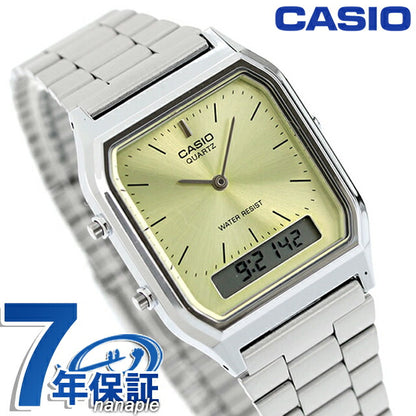 カシオ CASIO クォーツ 電池式 AQ-230A-9AMQY ビンテージ チプカシ 海外モデル ユニセックス メンズ レディース 腕時計 ブランド カシオ casio アナデジ AQ-230A-9AMQYDF