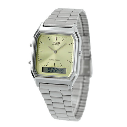 カシオ CASIO クォーツ 電池式 AQ-230A-9AMQY ビンテージ チプカシ 海外モデル ユニセックス メンズ レディース 腕時計 ブランド カシオ casio アナデジ AQ-230A-9AMQYDF