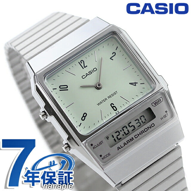 AQ-800E-3A カシオ クラシック チプカシ ユニセックス メンズ レディース 腕時計 ブランド カシオ casio アナデジ ミントグリーン AQ-800E-3ADF
