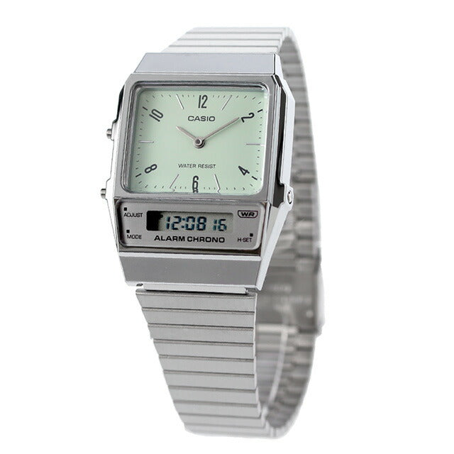 AQ-800E-3A カシオ クラシック チプカシ ユニセックス メンズ レディース 腕時計 ブランド カシオ casio アナデジ ミントグリーン AQ-800E-3ADF