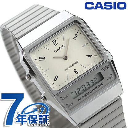 AQ-800E-7A2 カシオ クラシック チプカシ ユニセックス メンズ レディース 腕時計 ブランド カシオ casio アナデジ オフホワイト 白 AQ-800E-7A2DF
