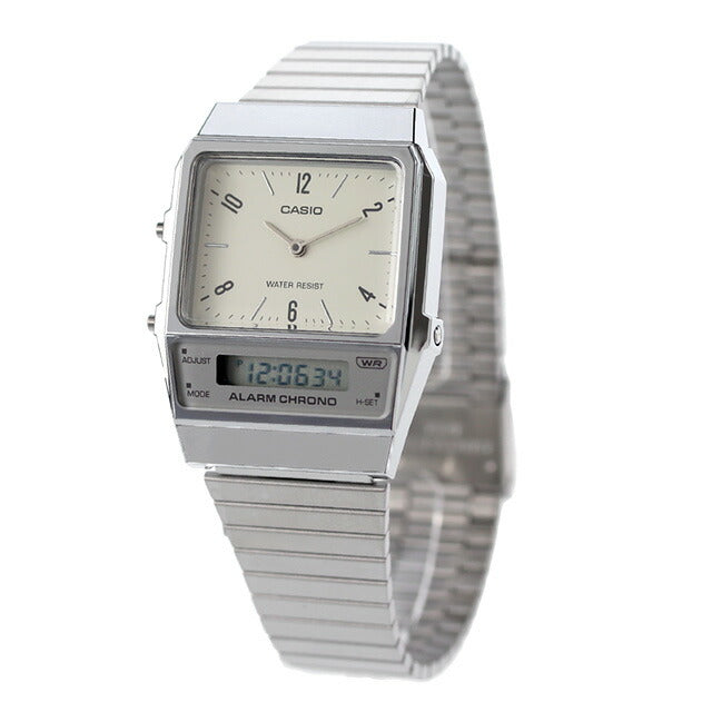 AQ-800E-7A2 カシオ クラシック チプカシ ユニセックス メンズ レディース 腕時計 ブランド カシオ casio アナデジ オフホワイト 白 AQ-800E-7A2DF